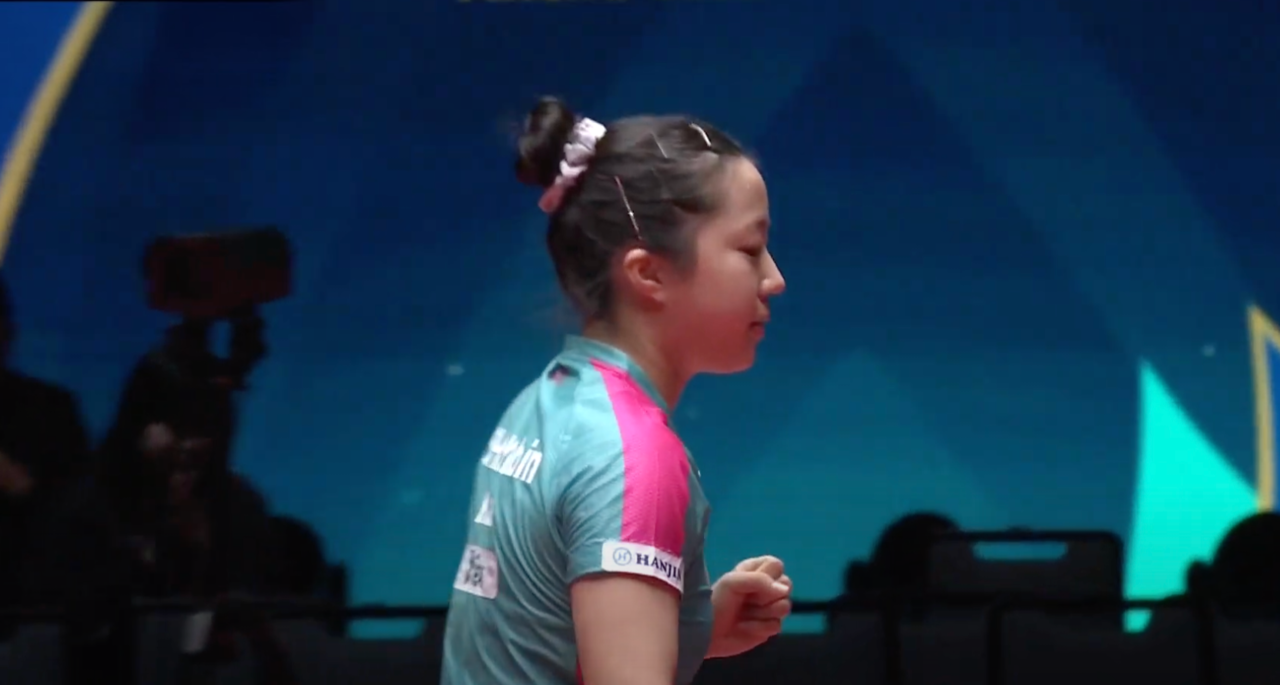 신유빈, ITTF 여자월드컵 예선 1차전에서 아미 왕에 3-1 승리 "첫 경기부터 좋은 느낌" 썸네일 이미지