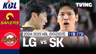 창원 LG vs 서울 SK 경기 하이라이트 이미지