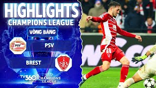 스타드 브레스트 29 vs PSV 에인트호번 경기 하이라이트 이미지