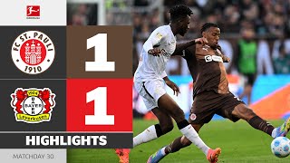 FC 장크트파울리 vs 바이어 04 레버쿠젠 경기 하이라이트 이미지