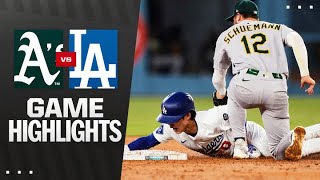 LA다저스 vs 애슬레틱스 경기 하이라이트 이미지