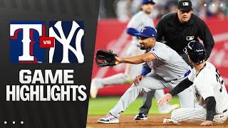 뉴욕양키스 vs 텍사스 경기 하이라이트 이미지