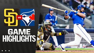 토론토 vs 샌디에이고 경기 하이라이트 이미지