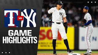 뉴욕양키스 vs 텍사스 경기 하이라이트 이미지