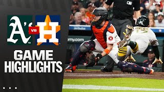 휴스턴 vs 애슬레틱스 경기 하이라이트 이미지