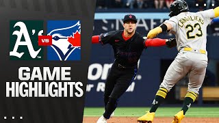 토론토 vs 애슬레틱스 경기 하이라이트 이미지