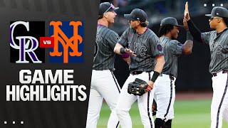 뉴욕메츠 vs 콜로라도 경기 하이라이트 이미지