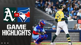 토론토 vs 애슬레틱스 경기 하이라이트 이미지