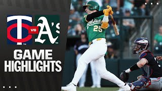 애슬레틱스 vs 미네소타 경기 하이라이트 이미지