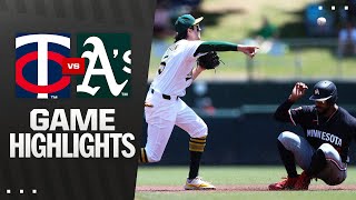 애슬레틱스 vs 미네소타 경기 하이라이트 이미지