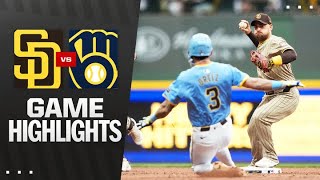 밀워키 vs 샌디에이고 경기 하이라이트 이미지