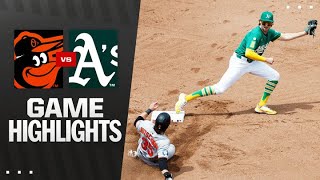 애슬레틱스 vs 볼티모어 경기 하이라이트 이미지