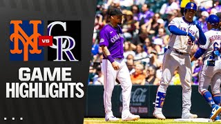 콜로라도 vs 뉴욕메츠 경기 하이라이트 이미지