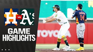 애슬레틱스 vs 휴스턴 경기 하이라이트 이미지
