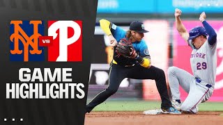 필라델피아 vs 뉴욕메츠 경기 하이라이트 이미지