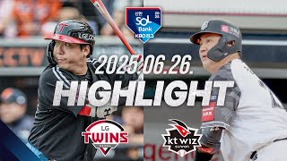 KT vs LG 경기 하이라이트 이미지