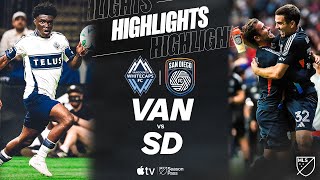 밴쿠버 화이트캡스 FC vs 샌디에고 FC 경기 하이라이트 이미지