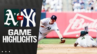 뉴욕양키스 vs 애슬레틱스 경기 하이라이트 이미지
