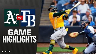 탬파베이 vs 애슬레틱스 경기 하이라이트 이미지