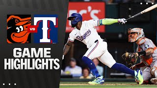 텍사스 vs 볼티모어 경기 하이라이트 이미지