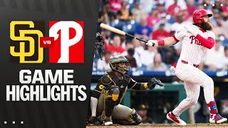 필라델피아 vs 샌디에이고 경기 하이라이트 이미지