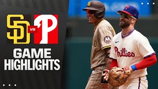 필라델피아 vs 샌디에이고 경기 하이라이트 이미지