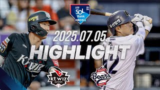 두산 vs KT 경기 하이라이트 이미지