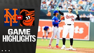 볼티모어 vs 뉴욕 메츠 경기 하이라이트 이미지