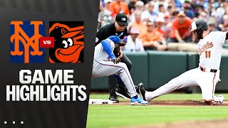 볼티모어 vs 뉴욕 메츠 경기 하이라이트 이미지