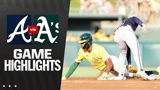 애슬레틱스 vs 애틀랜타 경기 하이라이트 이미지