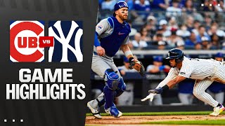 뉴욕양키스 vs 시카고컵스 경기 하이라이트 이미지