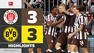 FC 장크트파울리 vs 보루시아 도르트문트 경기 하이라이트 이미지