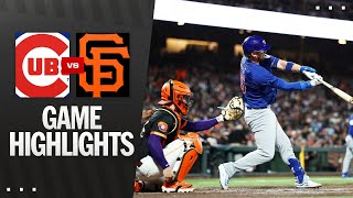 샌프란시스코 vs 시카고컵스 경기 하이라이트 이미지