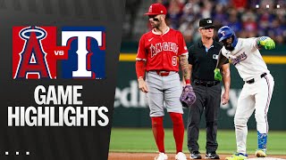 텍사스 vs LA엔젤스 경기 하이라이트 이미지