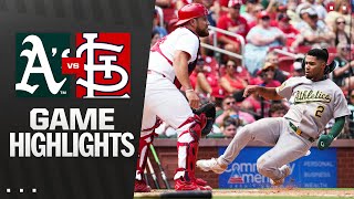 세인트루이스 vs 애슬레틱스 경기 하이라이트 이미지
