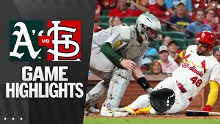 세인트루이스 vs 애슬레틱스 경기 하이라이트 이미지