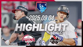 KT vs LG 경기 하이라이트 이미지