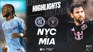 뉴욕 시티 FC vs 인터 마이애미 CF 경기 하이라이트 이미지