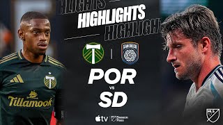 포틀랜드 팀버스 vs 샌디에고 FC 경기 하이라이트 이미지